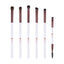 Set 6 pensule machiaj ochi ProArtist, păr natural și sintetic, alb