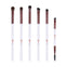 Set 6 pensule machiaj ochi ProArtist, par natural si sintetic, alb