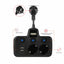 Adaptor priza cu doua mufe type C PD20W + QC3.0 si cu 2 USB 3.4A, lampa cu touch si lumina interschimbabila, negru