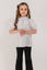 JULIA - Bluza eleganta din material fin cu maneca scurta, guler si funda chic, alb