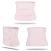 Centura abdominala postnatala din bumbac, corset ajustabil si modelator ideal pentru recuperare dupa nastere, cezariana, operatii - roz