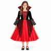 Rochie de prințesă vampir pentru fetițe, cu crinolină inclusă – costum cu detalii gotice pentru Halloween și joc de rol