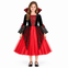 Rochie de prințesă vampir pentru fetițe, cu crinolină inclusă – costum cu detalii gotice pentru Halloween și joc de rol