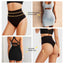 Chiloti modelatori cu talie medie pentru compresie abdomen, lenjerie modelatoare fara cusaturi din material respirabil - negru