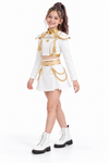 Costum KPop pentru fete, cu accesorii aurii, pentru joc de rol, petreceri, carnaval și Halloween