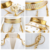 Costum KPOP Golden pentru fete cu accesorii pentru joc de rol Huntrixx, ideal pentru cadou, petreceri, carnaval, aniversări, Halloween