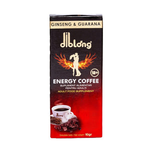 Diblong Energy Coffee - supliment alimentar pentru bărbați, formula de cafea instant cu plante care susțin vitalitatea și tonusul, 10g