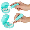Set dentist pentru copii cu hipopotam si accesorii educative, bleu