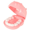 Set dentist pentru copii cu hipopotam si accesorii educative, roz
