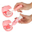 Set dentist pentru copii cu hipopotam si accesorii educative, roz