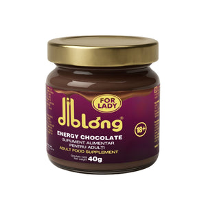 Diblong Energy Chocolate For Ladies - supliment alimentar pentru femei sub formă de ciocolată tartinabilă, cu ingrediente naturale care susțin vitalitatea, 40g