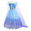 Rochie printesa Elsa Frozen pentru fete, costumatie joc de rol petreceri, serbari, carnaval si cadou ideal pentru sarbatori, aniversari sau zile de nastere