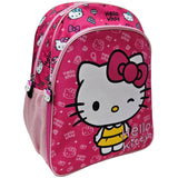 Ghiozdan pentru Școală, Model Hello Kitty, cu 2 Compartimente, Bretele Ajustabile și Întărite, 40 × 30 × 11 cm, Multicolor