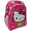 Ghiozdan pentru Școală, Model Hello Kitty, cu 2 Compartimente, Bretele Ajustabile și Întărite, 40 × 30 × 11 cm, Multicolor