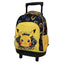 Ghiozdan Troler pentru Școală, Model Pokémon, cu 2 Compartimente, Mâner Telescopic, Bretele Ajustabile și Întărite, 44 × 33 × 22 cm, Galben