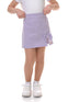 JOSEPHINE - Fusta scurta din bumbac cu fundita, mov