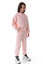 JOYNIA - Trening din bumbac premium cu hanorac si pantaloni, roz blush