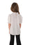 JULIA - Bluza eleganta din material fin cu maneca scurta, guler si funda chic, ivory