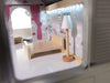 Casa de papusi cu 3 etaje, mobilier complet, lumini LED si accesorii, 78 cm, lemn MDF gri