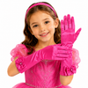 Manusi din Satin Roz pentru Fetite - Accesoriu Rochie de Printesa, Cosplay, Carnaval si Serbari