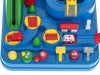 Circuit interactiv cu obstacole, parcare si vehicule de politie, ambulanta, pompieri, 34x30 cm