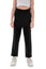 LAKSHMI – Pantaloni lungi casual eleganți cu talie înaltă, croială dreaptă și buzunare, negru