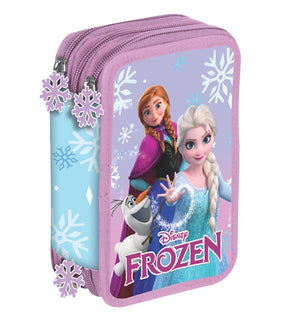 Penar Echipat Frozen Disney, cu 42 Piese și 3 Compartimente, Mov