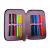 Penar Echipat Frozen Disney, cu 42 Piese și 3 Compartimente, Mov