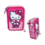 Penar Echipat Model Hello Kitty, cu 42 Piese și 3 Compartimente, Roz