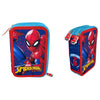 Penar Echipat Model Spiderman, cu 42 Piese și 3 Compartimente, Albastru