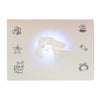 Masa de desen cu proiector Girafa, 3 discuri, accesorii si 12 carioci pentru copii, roz