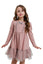 RADEYAH - Rochie din bumbac fin cu volan, aplicatii din tulle si fundita decorativa, roz