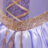 Rochie printesa Rapunzel pentru fete, costumatie joc de rol petreceri, serbari, carnaval si cadou ideal pentru sarbatori, aniversari sau zile de nastere