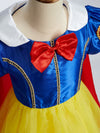 Rochie de prințesă pentru fete, cu pelerină roșie și aspect de basm - costumație pentru joc de rol, serbări și petreceri