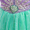 Rochie printesa Mica Sirena cu accesorii pentru fetite costumatie joc de rol petreceri, serbari, carnaval si cadou ideal pentru sarbatori, aniversari sau zile de nastere