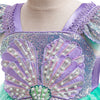 Rochie printesa Mica Sirena cu accesorii pentru fetite costumatie joc de rol petreceri, serbari, carnaval si cadou ideal pentru sarbatori, aniversari sau zile de nastere