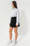 NAMIRI - Fusta/pantalon din stofa, skort negru