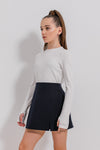 NAMIRI - Fusta/pantalon din stofa, skort bleumarin