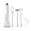 Mixer spuma lapte cu 3 teluri interschimbabile, incarcare wirless si acumulator incorporat, 3 trepte de viteza pentru spumare, frappe, cappucino, mixat oua, alb