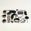 Set Master & Slave Bondage Game – Kit 10 accesorii BDSM pentru jocuri erotice, Animal Print Beige