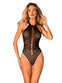 Body Obsessive B119 - lenjerie erotică din dantelă transparentă S-L (one size), negru
