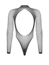 Body Obsessive B125 - lenjerie erotică din plasă cu decupaje senzuale S-L (one size), negru