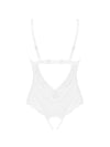 Body Heavenlly – lenjerie seducătoare transparentă cu decupaje și dantelă, alb