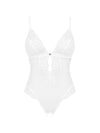 Body Heavenlly – lenjerie seducătoare transparentă cu decupaje și dantelă, alb