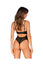 Body Norides – lenjerie erotică din vinil cu dantelă și decupaje sexy XL/2XL, negru
