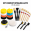 Set complet detailing auto, 23 de piese – polish, pensule și perii