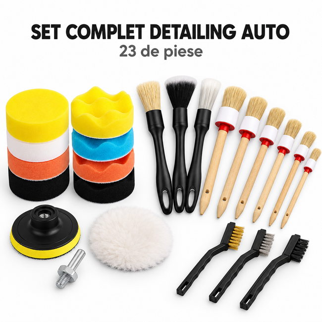 Set complet detailing auto, 23 de piese