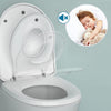 Capac WC cu reductie, sistem 2in1 pentru copii si adulti, inchidere lenta , reductor cu prindere magnetica, silentios si universal compatibil forma V, SOLLUXE® - 9003