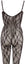 Bodystocking – catsuit sexy din plasă cu dantela si decolteu provocator 2XL/3XL, negru