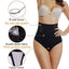 Chilot modelator cu talie inalta pentru compresie abdomen, lenjerie modelatoare fara cusaturi din material respirabil - negru